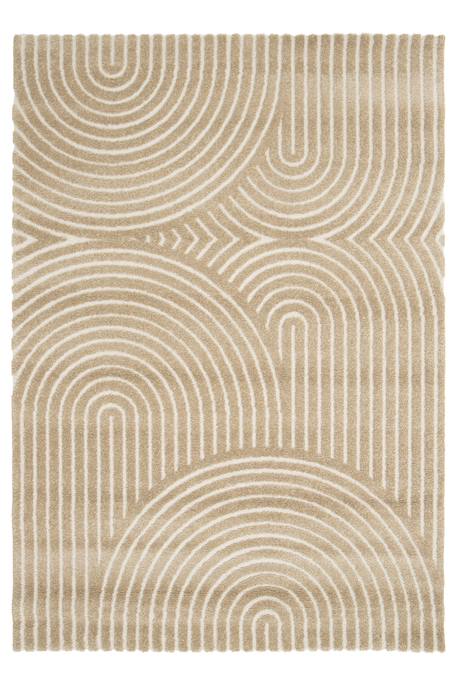 Tapis à relief doux et élégant groove Beige sable+Bleu naturel+Brun naturel 13 - vertbaudet enfant 