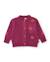 Gilet bébé fille en tricot avec broderie florale et coupe croisée Violet 1 - vertbaudet enfant 