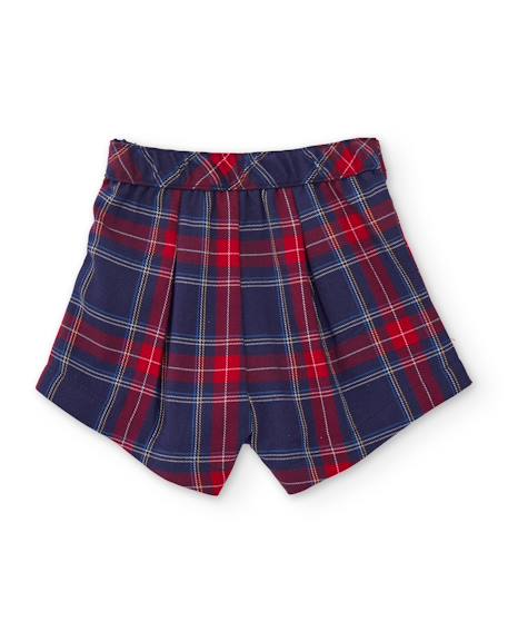 Jupe à carreaux bébé avec boutons décoratifs Rouge 3 - vertbaudet enfant 