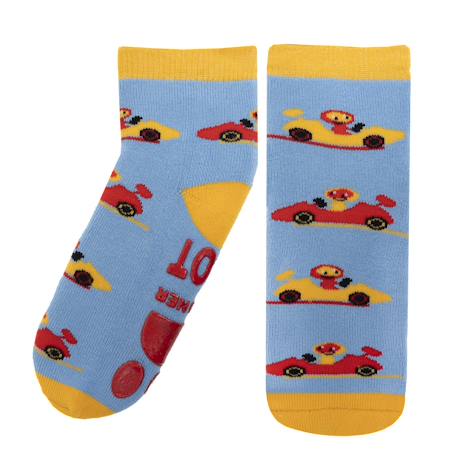 Chaussettes anti-dérapantes enfant jaune 1/4 ans Bleu 2 - vertbaudet enfant 
