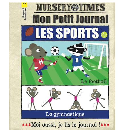 Livre d'éveil - mon petit journal à froisser - les sports Multi-coloured 2 - vertbaudet enfant 