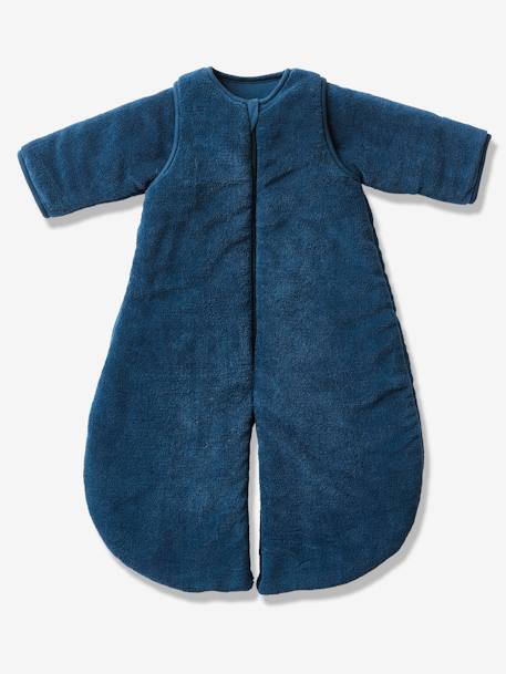 Combinaison de transport polaire microfibre, manches amovibles MARINE+taupe 1 - vertbaudet enfant 