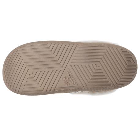 Chaussons mules cuir semelle bloup extra confort Beige+Camel 8 - vertbaudet enfant 