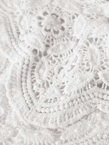 Foulard triangulaire avec dentelle fille en coton name it écru 3 - vertbaudet enfant 