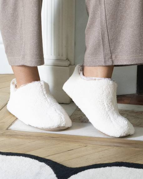 Chaussons bottillons ultra confortables Camel+Ivoire+Noir+Rose chiné 8 - vertbaudet enfant 
