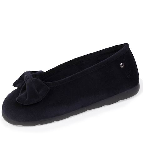 Chaussons ballerines souples, ultra confortables et légers, confort technologie everywear Bleu canardfleurs+Grisirisé+Léopard+Noir+Rayuresbleues+Sauge+Sauge noeud irisé+Taupe 24 - vertbaudet enfant 