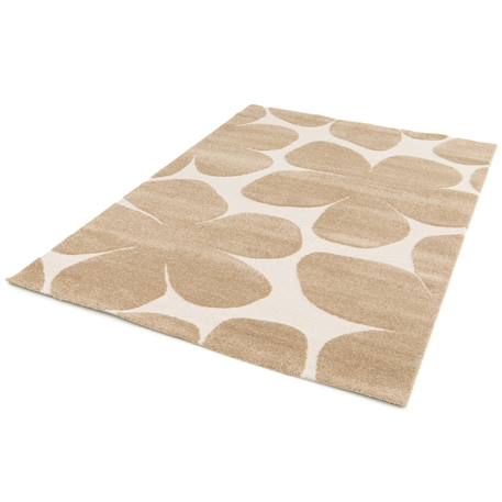 Tapis doux à motifs en relief blossom Blanc pur+Brun naturel 11 - vertbaudet enfant 