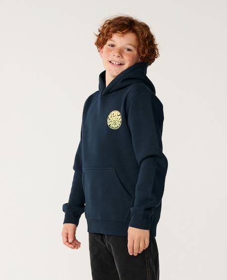 Sweat à capuche wetsuit icon enfant Aloe+Bleu marine foncé+Gris chiné+Os+Piscine à vagues 10 - vertbaudet enfant 
