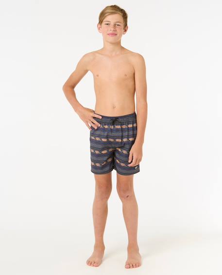 Short de bain volley raw energy mesh enfant Noir délavé 4 - vertbaudet enfant 