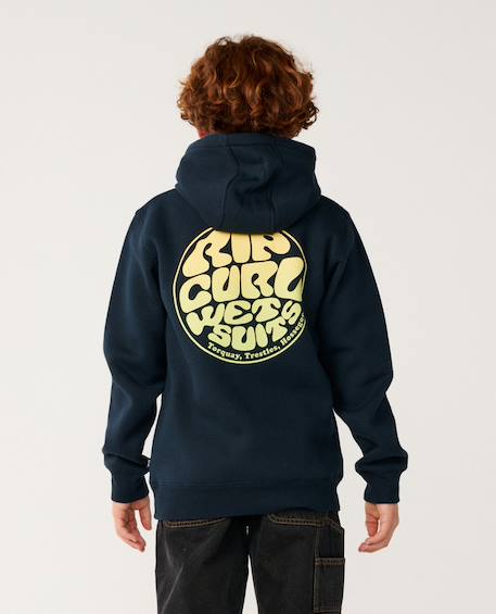 Sweat à capuche wetsuit icon enfant Aloe+Bleu marine foncé+Gris chiné+Os+Piscine à vagues 8 - vertbaudet enfant 