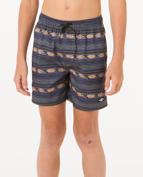 Short de bain volley raw energy mesh enfant Noir délavé 1 - vertbaudet enfant 