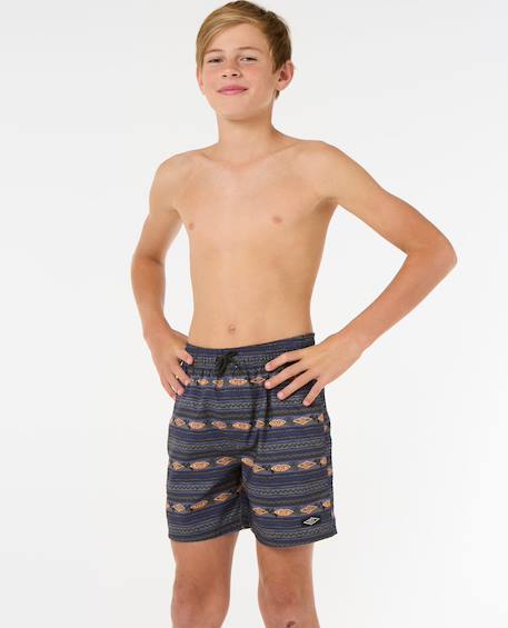 Short de bain volley raw energy mesh enfant Noir délavé 6 - vertbaudet enfant 