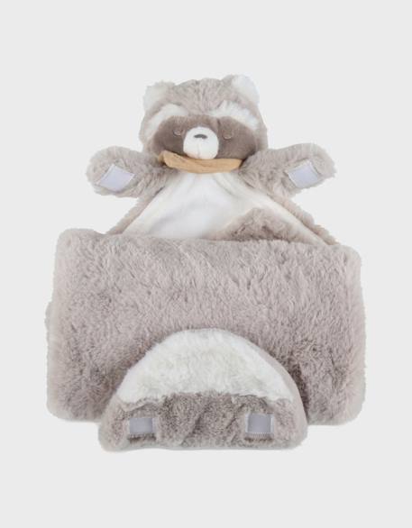 Doudou couverture raton laveur raku Ecru 3 - vertbaudet enfant 