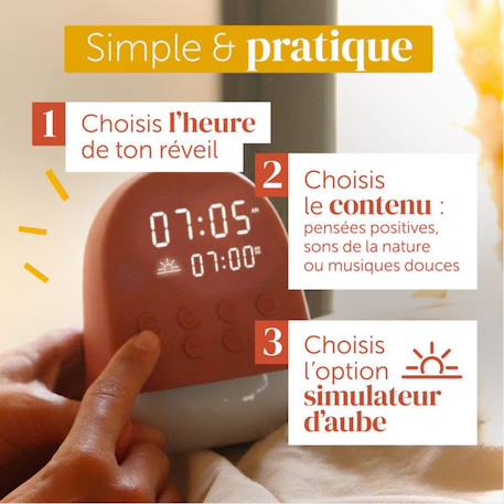 Réveil sun terracotta (10 ans et+) Terracotta 5 - vertbaudet enfant 