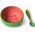 Set repas bébé bol et cuillère wally la pastèque Rouge, vert, noir 2 - vertbaudet enfant 
