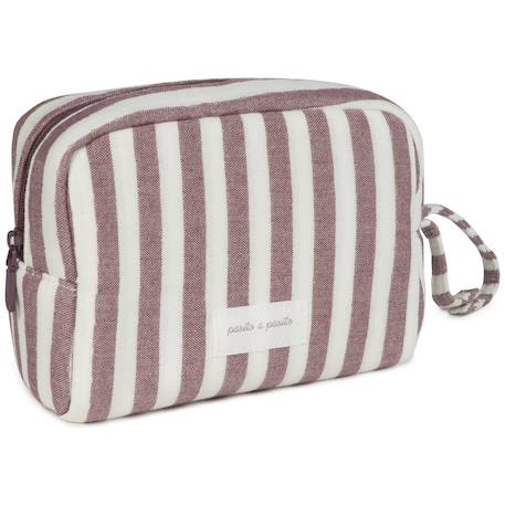 Trousse de toilette cherry rayé Mauve 1 - vertbaudet enfant 