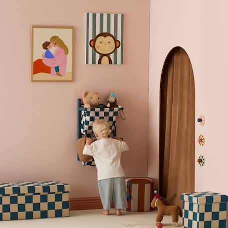 Rangement mural carreaux bleu Bleu, blanc 4 - vertbaudet enfant 