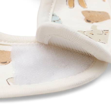 Lot de 5 bavoirs imperméables jollies Blanc, marron, bleu 5 - vertbaudet enfant 
