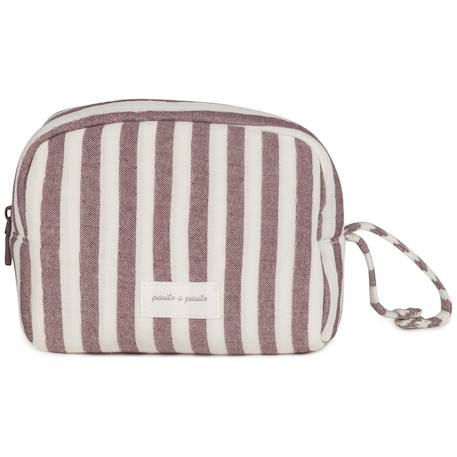 Trousse de toilette cherry rayé Mauve 3 - vertbaudet enfant 