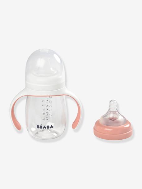 Biberon d'apprentissage 2 en 1 (210 ml) beige+BLEU+ROSE+vert sauge 12 - vertbaudet enfant 