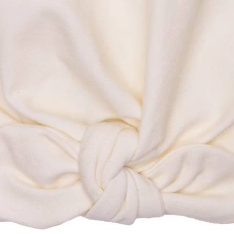 Bonnet forme turban écru Ivoire 2 - vertbaudet enfant 