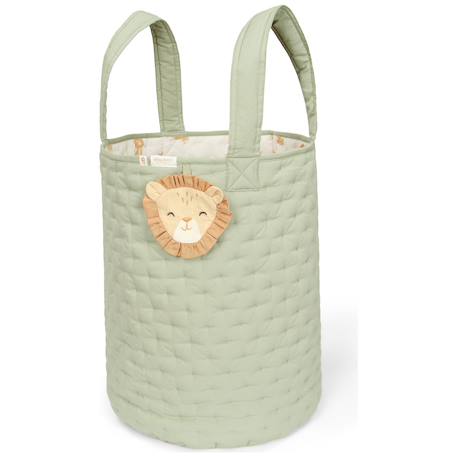 Panier de rangement safari leo Blanc, vert, beige+Rose, beige 1 - vertbaudet enfant 