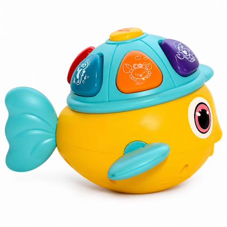 Jouet d'éveil musical sons et lumières poisson clown Jaune 3 - vertbaudet enfant 