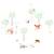 Stickers balade en forêt (70 x 70 cm) Vert, marron 1 - vertbaudet enfant 