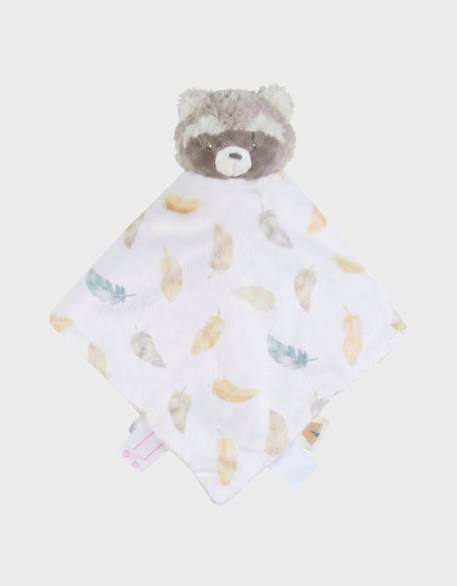 Doudou réversible jour & nuit raton laveur raku Ecru 5 - vertbaudet enfant 