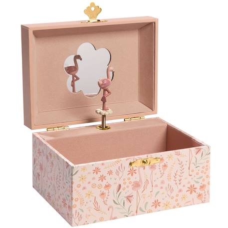 Boîte à bijoux musicale flamant rose safari friends Rose 1 - vertbaudet enfant 