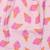 Serviette élastiquée en double gaze cornets de glace et verso blush Blush, rose 2 - vertbaudet enfant 
