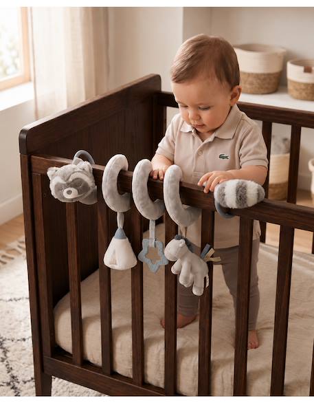 Spirale d'activités bébé raku lino & pico Ecru 2 - vertbaudet enfant 
