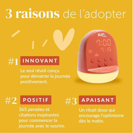 Réveil sun terracotta (10 ans et+) Terracotta 3 - vertbaudet enfant 