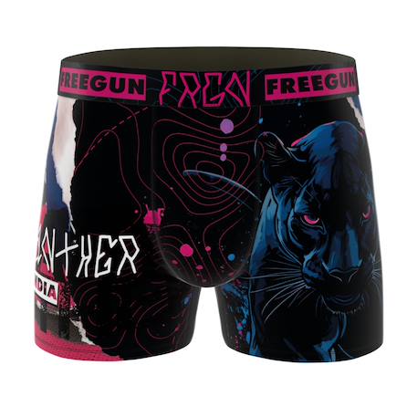 Lot de 3 boxers junior collection pop art animals Noir/jaune/orange/bleu/fushia/turquoise/blanc 4 - vertbaudet enfant 