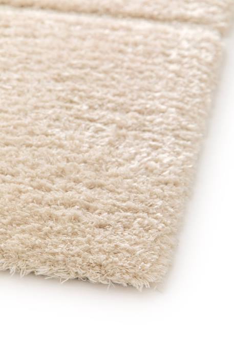 Tapis doux et épais en polyester recyclé effet relief calligramme Beige sable+Blanc pur 5 - vertbaudet enfant 