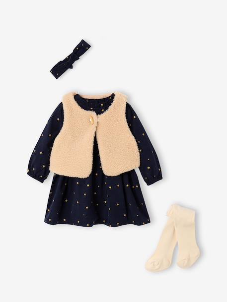 Ensemble robe bébé fille marine 2 - vertbaudet enfant 