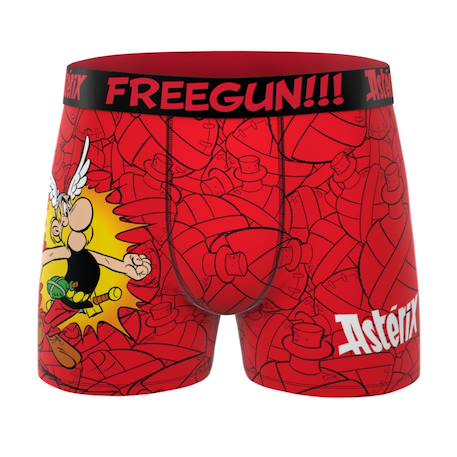 Lot de 4 boxers junior asterix Violet/rouge/gris foncé/vert/bleu/noir 4 - vertbaudet enfant 