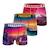 Lot de 3 boxers junior collection world painting Rose/violet/orange/vert/jaune 1 - vertbaudet enfant 