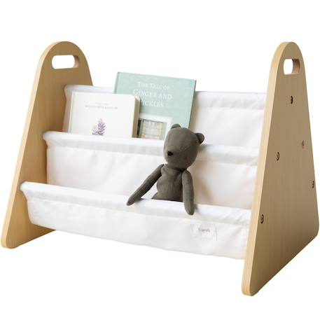 Bibliothèque double face crème Ecru, marron 3 - vertbaudet enfant 