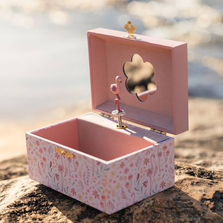 Boîte à bijoux musicale flamant rose safari friends Rose 5 - vertbaudet enfant 