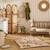 Cape de bain bambou et gant fleurs et beige Beige 3 - vertbaudet enfant 