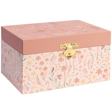 Boîte à bijoux musicale flamant rose safari friends Rose 2 - vertbaudet enfant 