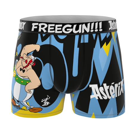 Lot de 4 boxers junior asterix Violet/rouge/gris foncé/vert/bleu/noir 2 - vertbaudet enfant 