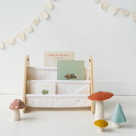 Bibliothèque double face crème Ecru, marron 4 - vertbaudet enfant 