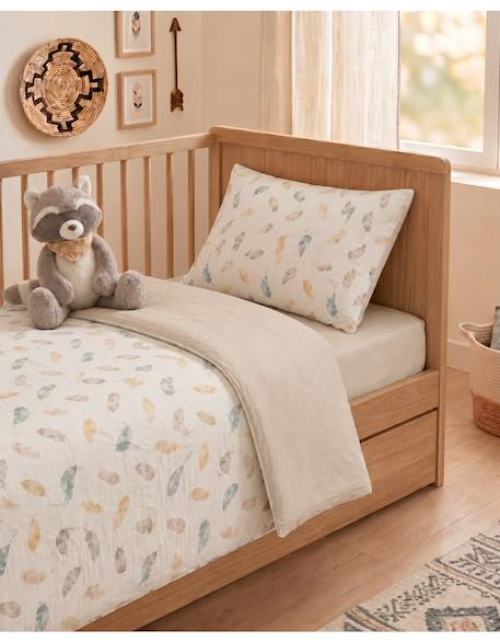Housse de couette  coton bio Beige 1 - vertbaudet enfant 
