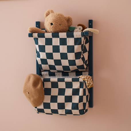 Rangement mural carreaux bleu Bleu, blanc 5 - vertbaudet enfant 
