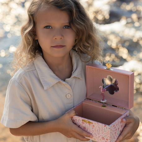 Boîte à bijoux musicale flamant rose safari friends Rose 3 - vertbaudet enfant 