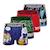 Lot de 4 boxers junior asterix Violet/rouge/gris foncé/vert/bleu/noir 1 - vertbaudet enfant 
