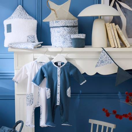 Lot de 2 paniers de toilette afternoon tea Beige, rose thé, marron+Bleu, blanc 10 - vertbaudet enfant 