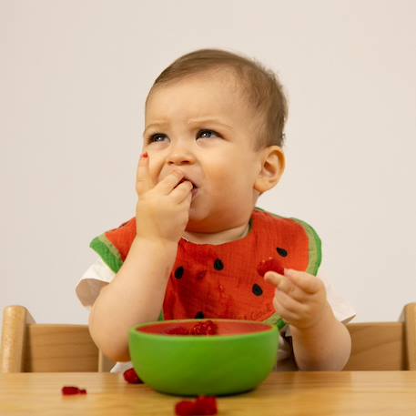 Set repas bébé bol et cuillère wally la pastèque Rouge, vert, noir 4 - vertbaudet enfant 